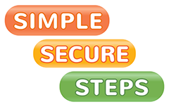 Simple Secure Steps logo