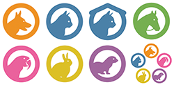 WeStopFear pet types icons two rows